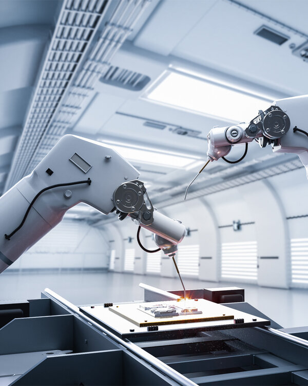 Symbolbild: Produktion durch Roboter